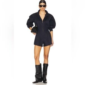 Ronny Kobo Nabil Romper in Navy